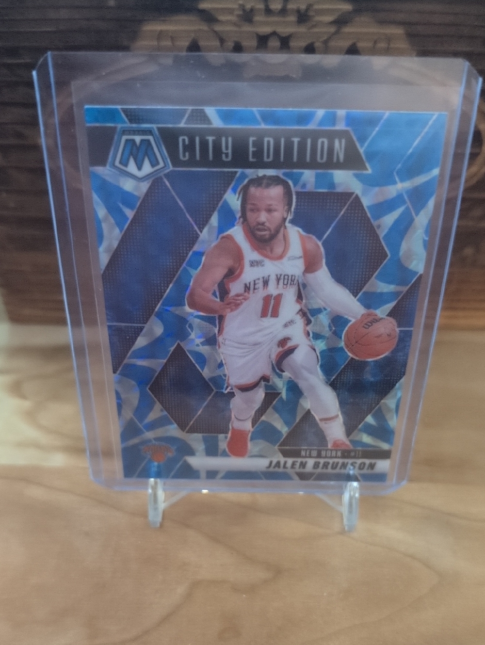 2024-25 Mosaic Jalen Brunson City Edition Blue Prizm Knicks